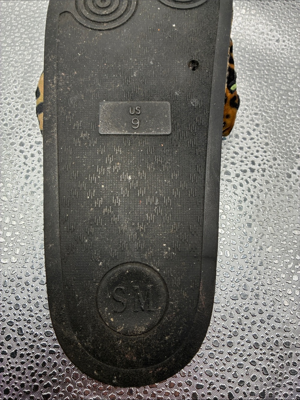 Steve Madden Leopard Embroidered Slide Sandals - Black/Tan/Red/Green - Picture 2 of 5